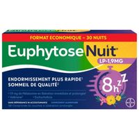 Bayer Santé Euphytosenuit® Lp 1,9 mg Mélatonine 30 Comprimés à Libération Prolongée