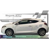Renault Megane Cup -  GRIS ALU - Kit Complet  - Tuning Sticker Autocollant Graphic Decals