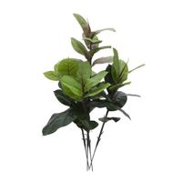 Plante artificielle, Caoutchouc, 45 feuilles, 100 cm - feuillage synthétique - buisson artificiel - artplants