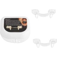 Dents de vampire rétractables en silicone réaliste pour enfants et adultes - Lot de 2 captures de vampire