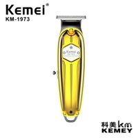 1973 Kemei – tondeuse à cheveux professionnelle, rasoir électrique sans fil, corps entièrement en métal, lame