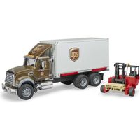 Camion logistique UPS MACK Granite avec chariot élévateur - Bruder - Jouet pour enfant de 4 ans