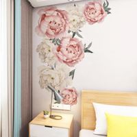 Stickers Muraux Fleur Décoration Wall Art Autocollant pour Chambre Maison Garderie ES006