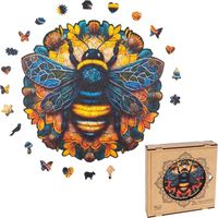 Puzzle en bois - MILLIWOOD - Série Peace and Harmony - Abeille - 205 éléments
