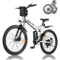 Vélo électrique pliable - MYATU - Roues 26 - Shimano 21 vitesses - Tout suspendu