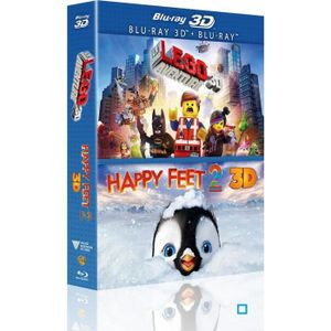 BLU-RAY DESSIN ANIMÉ Blu-ray 3D Coffret LEGO La grande aventure LEGO + 