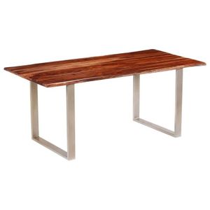 Table De Cuisine Bois Massif De Sesham