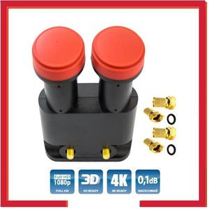 LNB MONOBLOC QUAD 6° 0.1dB ASTRA NO DISEqC - FRANCOFA EURODIS