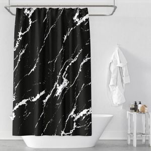 Noir & Blanc Animal Zebra Photo Salle de bains Tissu Rideau de douche ys314 C