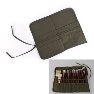 Sac à rouler en bambou Organiseur de pinceaux de peinture Support pour pinceaux de peinture LDLD Lot de rideaux Trousse pour stylos de calligraphie