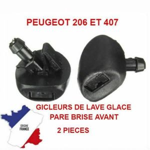 COBLEI Buse Lave-Glace Buse de Lave-Glace en Plastique 2 pièces pour  Peugeot 206 206 + 407 buse de Jet d'essuie-Glace Avant