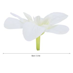 FLEUR ARTIFICIELLE Drfeify Tête de fleur artificielle 10 pièces orchidée artificielle fausses fleurs simulent Floral pour mariage linge plante
