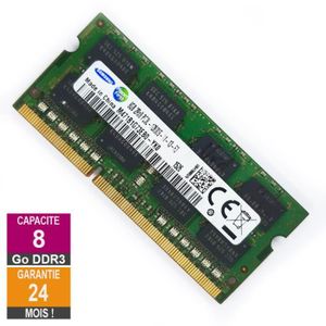 MÉMOIRE RAM Barrette Mémoire 8Go RAM DDR3 Samsung M471B1G73EB0