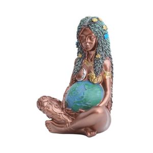 Figurine Gaia Terre Mère Déesse En Résine - Statue Millénaire Pour Décoration Maison Et Jardin