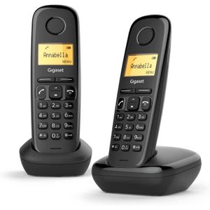 Téléphone fixe Gigaset A170 Duo - 2 téléphones DECT sans fil - éc