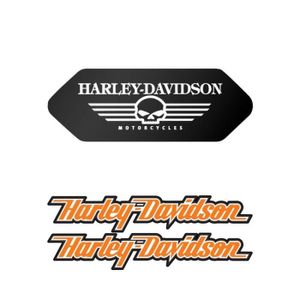 DÉCORATION VÉHICULE Pack de 3 stickers rétro réfléchissant Harley Davi