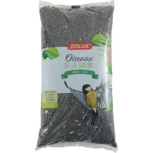 GRAINES Zolux-Sac de graines de Tournesol pour oiseau du jardin 1,5kg