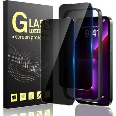 Verre Trempé Anti-Espion Pour Iphone 13/13 Pro/16E 6,1", Vitre Protection Pour Iphone 13/13 Pro/16E Écran Protege Kit Outil[YT184]