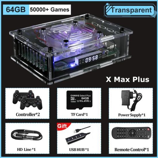 Console De Jeu Rétro Sans Fil Avec 20 000 Jeux Intégrés Et 9 émulateurs Rétro Plug And Play Pour