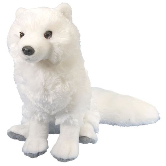 Peluche renard blanc new arrivals