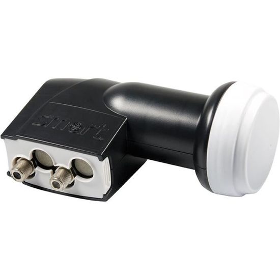 Tête LNB Quad Universelle Slim 0,1 DB – Gain 60 DB, Compatible Full HD, 4K, Pour Antenne Satellite