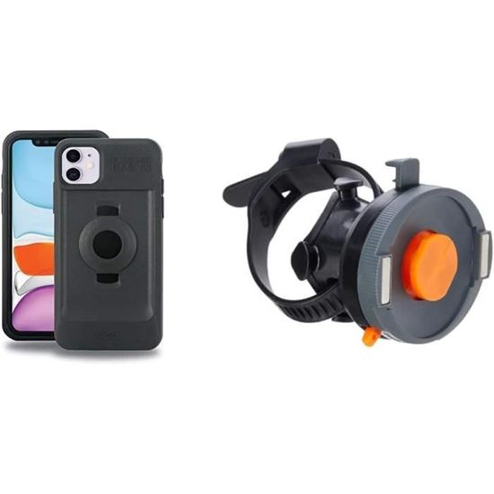 Support Vélo Tigra FitClic Neo – Fixation Sangle Pour Smartphone – Noir/orange