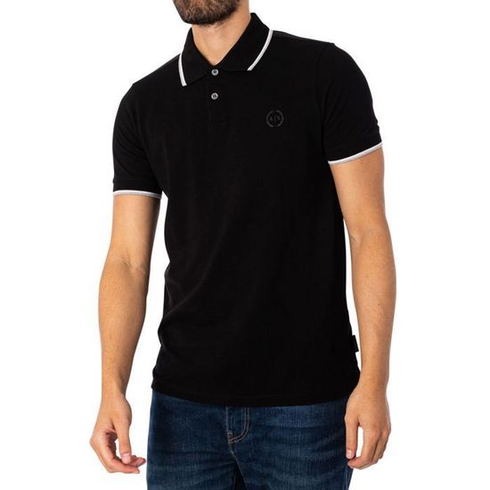 Armani polo black discount