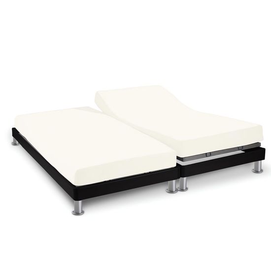 Drap Housse Percale 140x190 Cm - Polycoton Blanc 70 Fils/cm² - Élastique Tout Autour - Pour Lit Double - Idéal Location Et Hôtellerie