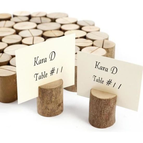 20 Porte-photos Avec Pince En Bois – Support Mémo, Clip Pour Cartes Ou Photos, Style Naturel