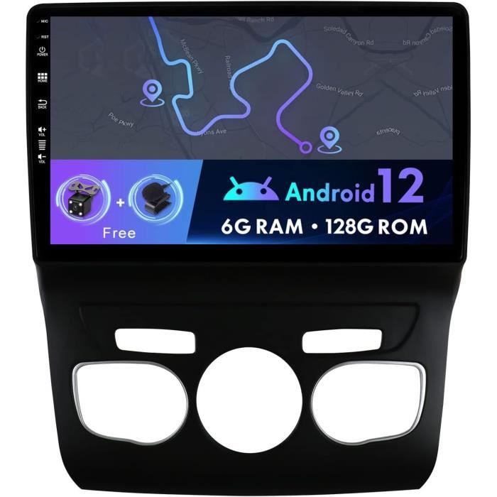 Autoradio 10 Pouces Android 12 Double Din 6g 128g Pour Citroen C4