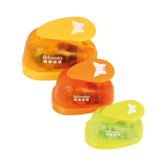 Set de 3 perforatrices 'Artemio' Papillon 16, 25 et 38 mm