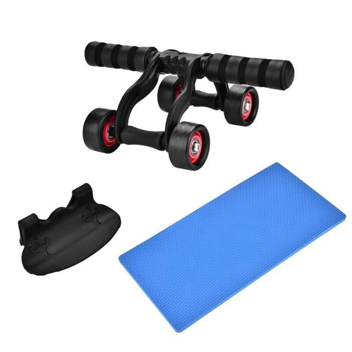 Abdominal à 4 Roues Système d'Entraînement Avec Protection du Genou Pour Gymnase