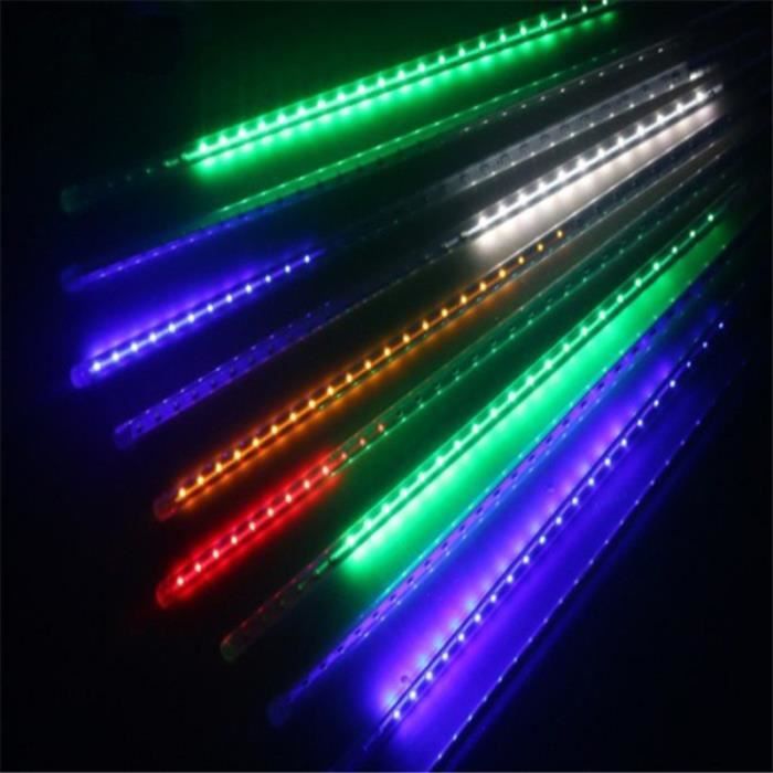 30cm 8 Tubes Bande Fée LED Guirlande Lumière Douche Pluie Romantique Noël Jardin Décorations - (Couleur)