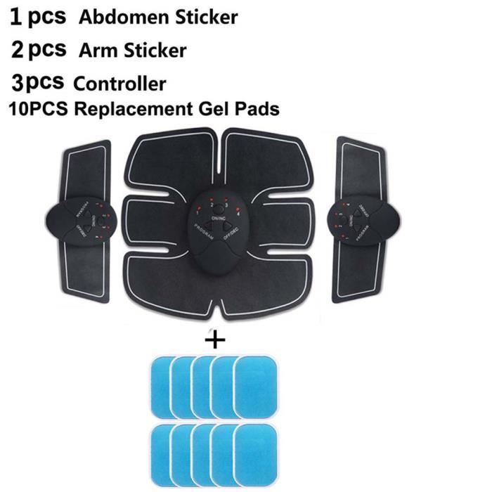 CEINTURE D'ELECTROSTIMULATION,Corps minceur Shaper Machine électrique impulsion traitement masseur Fitness accessoires - Type Bleu