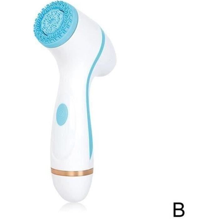 APPAREIL DE MASSAGE MANUEL,Brosse de nettoyage Sonic Nu visage Spin brosse ensemble Galvanica Spa système pour le - Type Argent