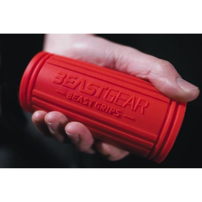 Beast Grips de Beast Gear – Thick Bar - Poignée Accessoire pour Augmenter le Diamètre d’une Barre d’Haltère, pour une Musculation