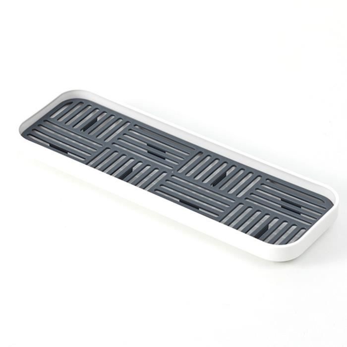 Assiettes,Plateau de rangement accessoire de cuisine Double couches fruits légumes maison détachable couverts - Type Dark Gray S