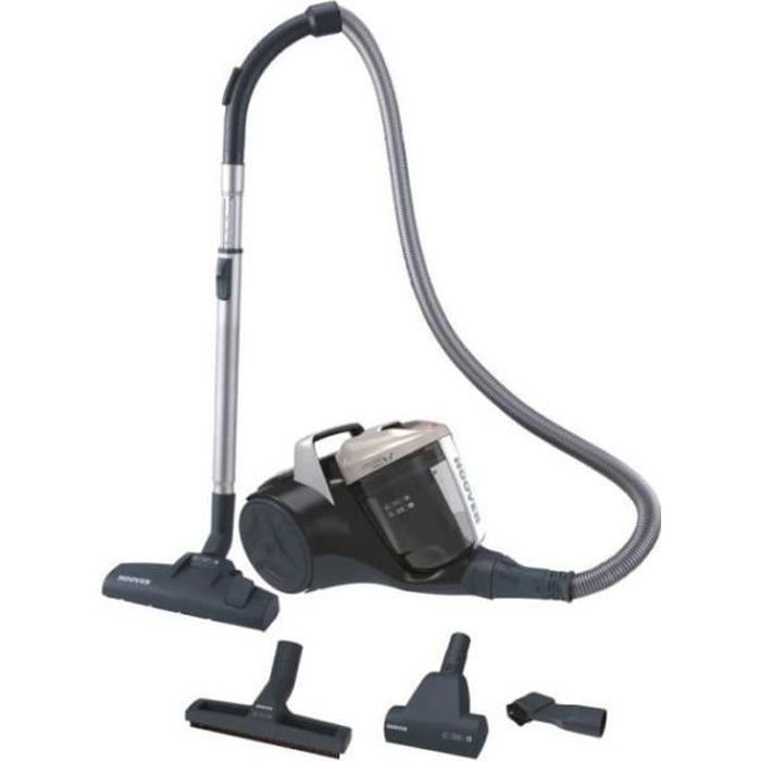 Hoover Aspirateur traineau sans sac BR44PET 700 W Noir et Champagne - 8016361999282