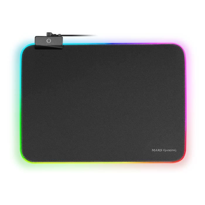 Mars Gaming MMPRGBL, Tapis de Souris Gaming, ChromaRGB, Nanotextile, 365x265x4mm