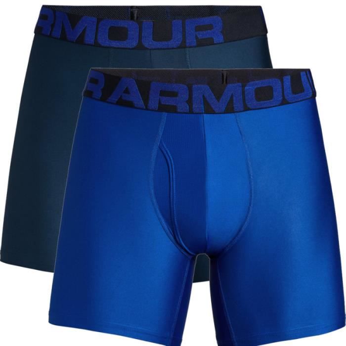 Caleçon Under Armour tech Boxerjock 6 pas de deux Bleu pour homme