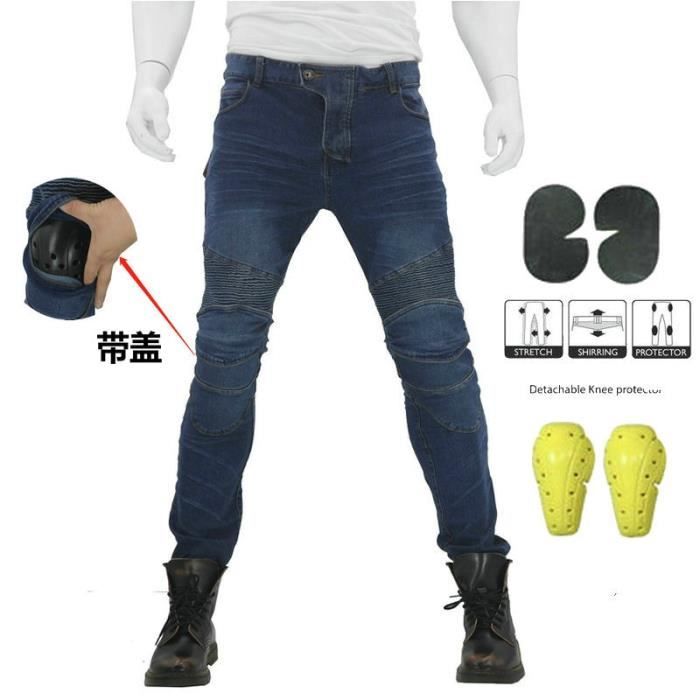 Hommes Moto Jeans Équipement de protection Motocross Pantalon