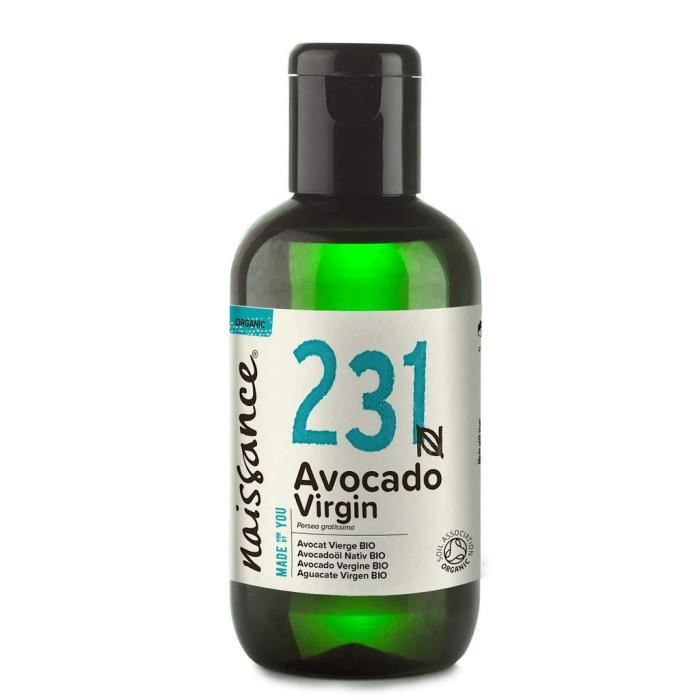 Naissance (n° 231) Avocat Vierge BIO 250 ml Huile Végétale 100% Pure