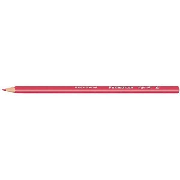 Crayon de couleur ergosoft, triangulaire, rouge