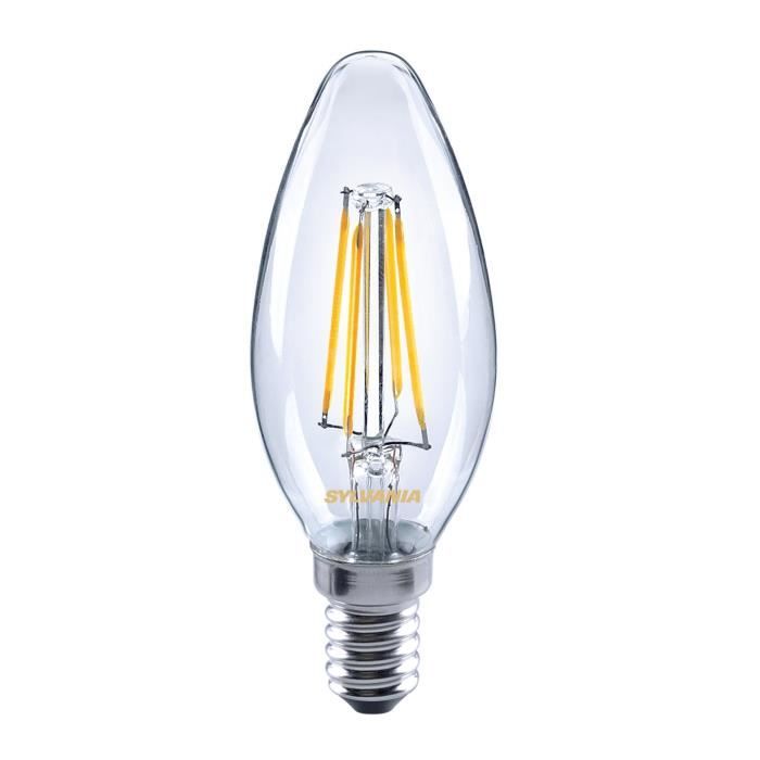 SYLVANIA Ampoule LED à filament Toledo Retro Candle E14 4W équivalence 35W