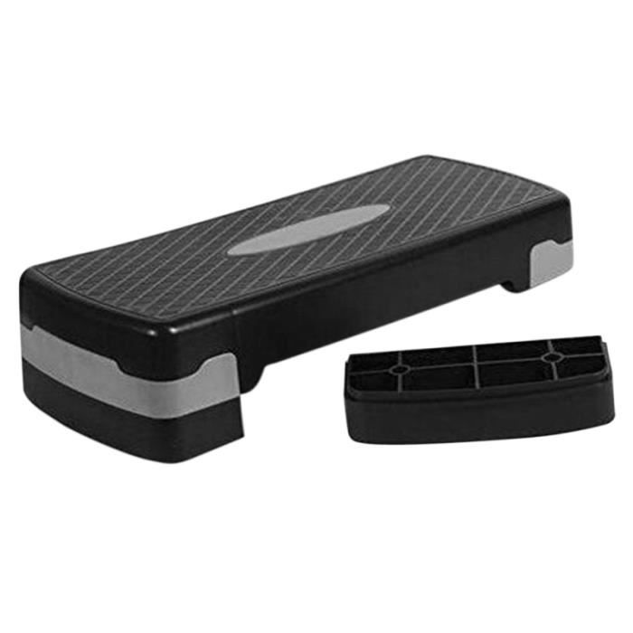 Étape noir et gris Fitness aérobic Cardio Yoga Pédale Stepper Gym Workout Exercise Aérobic Équipement VELO D'APPARTEMENT
