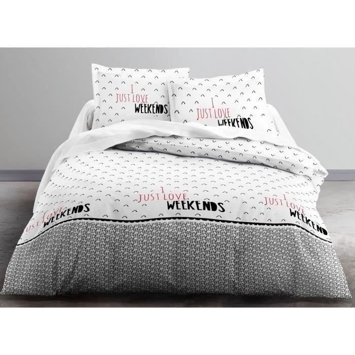 TODAY Parure de couette Enjoy JUSTE WE 100% coton 240x260 cm
