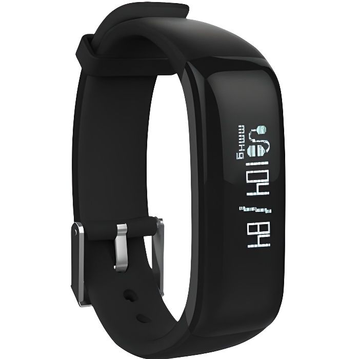 WEE'PLUG Bracelet sport connecté Bluetooth SB18 - Noir