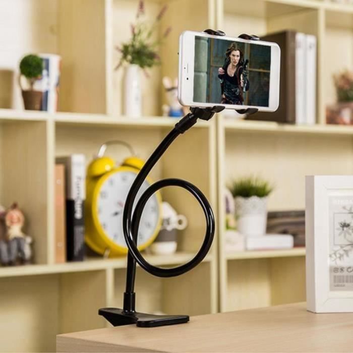 ROUND06349-support de voiture de bureau lit universel support monter bras long support pour téléphone portable 360 degrés