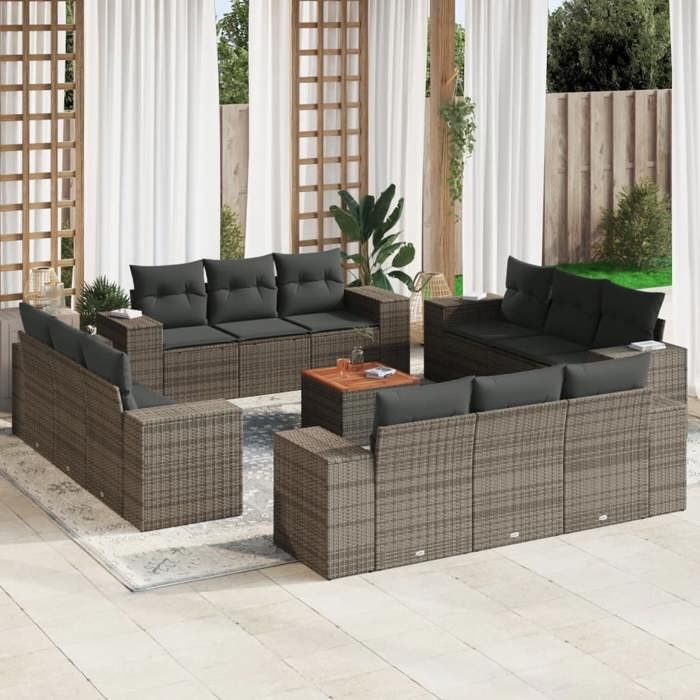 VidaXL Salon de jardin 13 pcs - vue 5