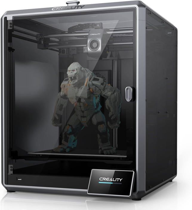 Imprimante 3D Creality K1 MAX vitesse dimpression 600 mm/h débit maximum 32 mm³/s double refroidissement AI LiDAR et caméra AI